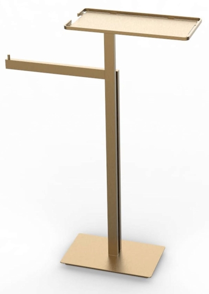 Стойка напольная BOHEME с полкой и полотенцедержателем 10952-MG Gold Matt