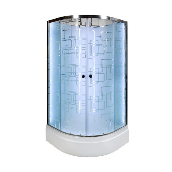 Душевая кабина AVACAN ЕМ2710 без крыши LED G 100x100x210