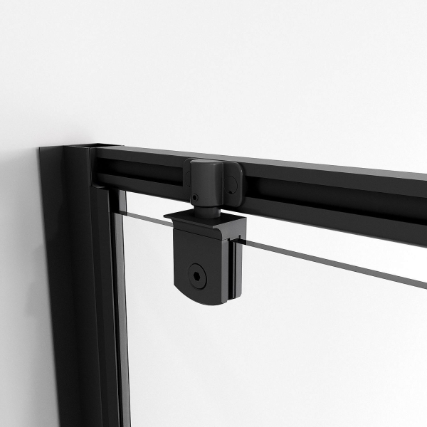 Неподвижная стенка NIAGARA Nova 100x195 профиль черный матовый