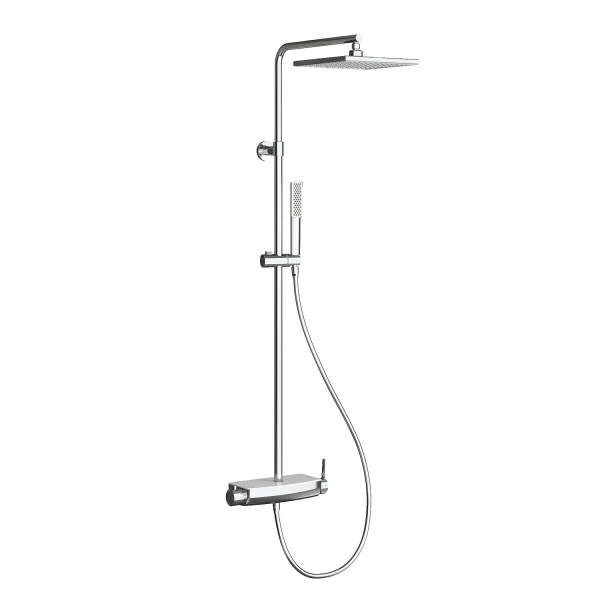 Душевая стойка TESKA Mira DK2922C белое стекло