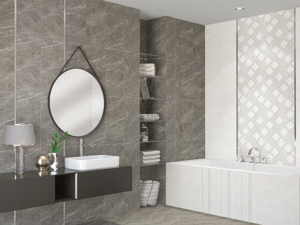 Hygge Mocco Cristal декор коричневый полуматовый 31х63см Azori