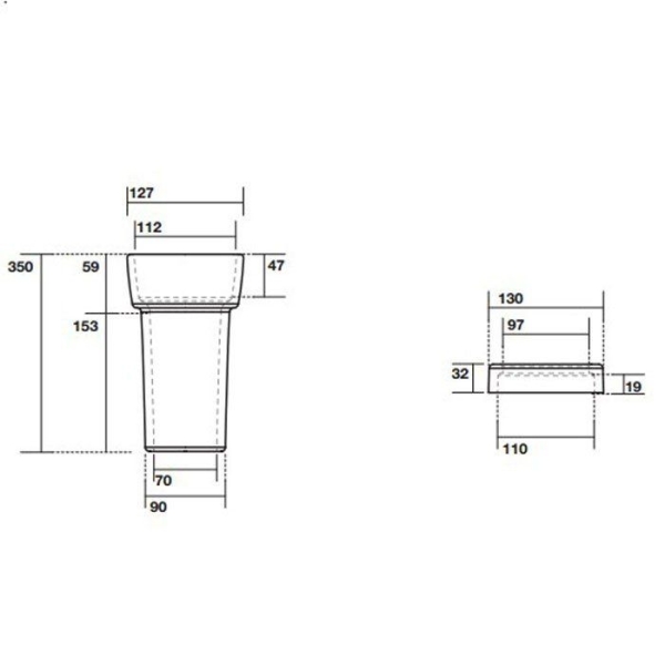 Отвод для унитаза KERASAN Retro 754801