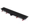 Дренажный канал MCH Harmony CH 750/50 HC Black с решеткой и бок. сливом, D50