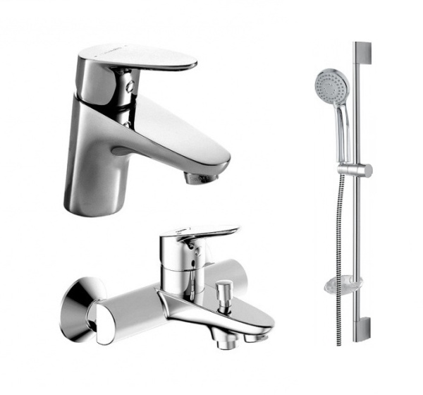 Набор для ванной комнаты BRAVAT 3-1 Drop F00308C