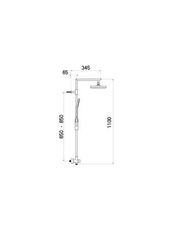 Душевая стойка NIKLES Fresh 7R D65SL.01.012.05F