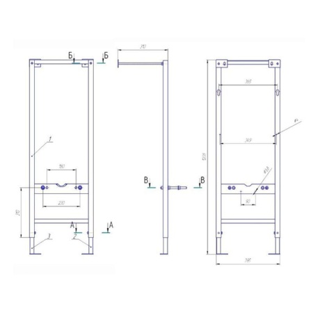 Инсталляция для унитазов CERSANIT Vector S-IN-MZ-VECTOR
