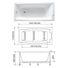 Акриловая ванна MARKA ONE Reddy 170x75