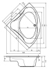 Панель фронтальная для ванн RIHO Neo 140x140
