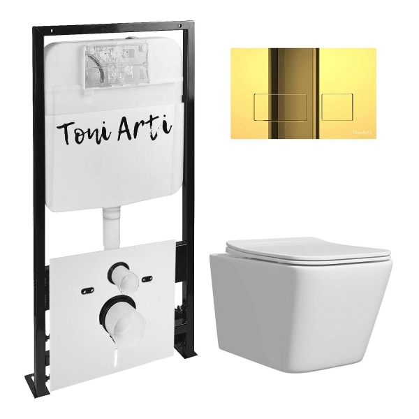 Комплект TONI ARTI TA-01 + Noche с сиденьем с микролифтом, с клавишей Noche TA-0045