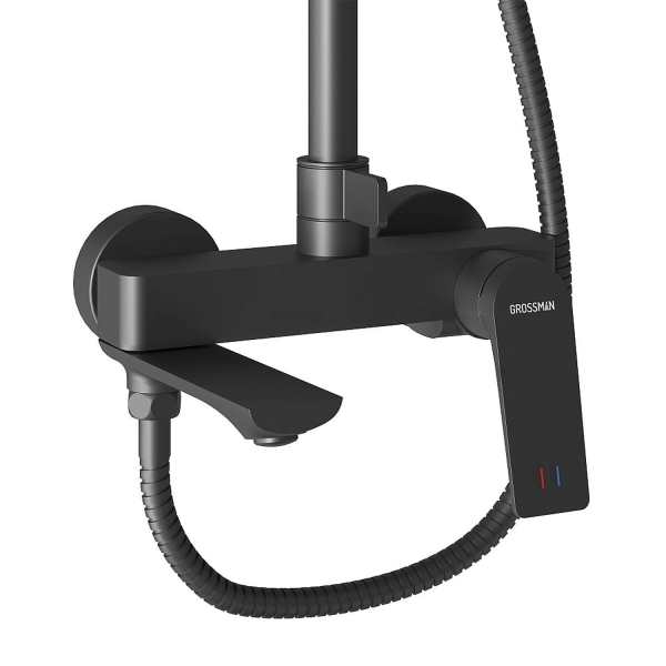 Душевая система GROSSMAN Galaxy 500.K35.01.210 черный матовый