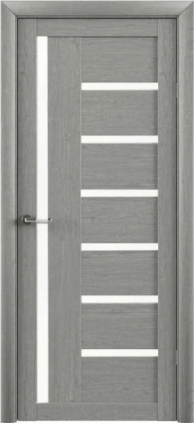 Тренд Т-3 Тренд Дорс дверь межкомнатная EcoTex ясень дымчатый стекло белое