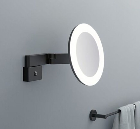 Зеркало косметическое TIMO Petruma 15276/00 Black matte с подсветкой