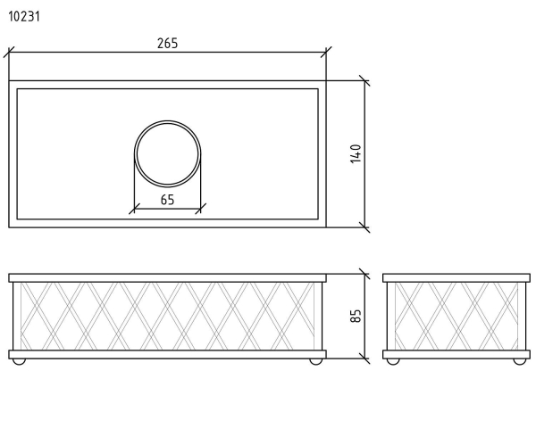Дозатор бумажных салфеток BOHEME 10231