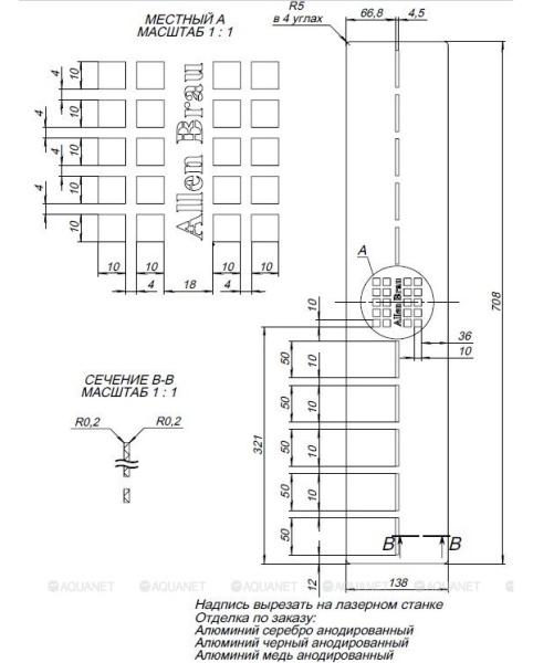 Накладка на сифон для поддона ALLEN BRAU Infinity 8.210N2-BA серебро шлифованное