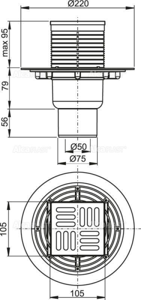 Трап ALCAPLAST APV2321