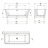 Акриловая ванна DEANTE Hiacynt 170x80