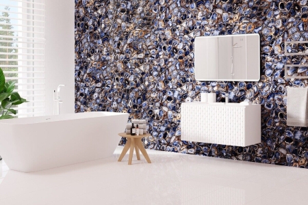 Rock Azul High Gloss Staro керамогранит синий полированный зеркальный 60х120 см