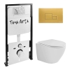 Комплект TONI ARTI TA-01 + Milano торнадо с сиденьем с микролифтом, с клавишей Tocco TA-0063