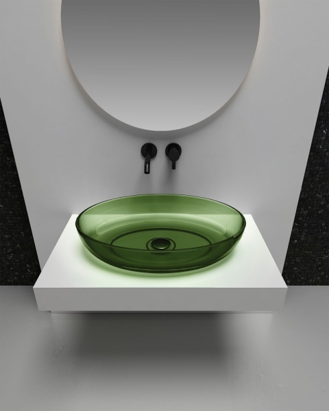 Раковина ABBER Kristall AT2801Emerald 60 зеленая