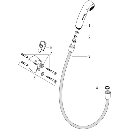 Гигиенический душ HANSGROHE Croma 32128000