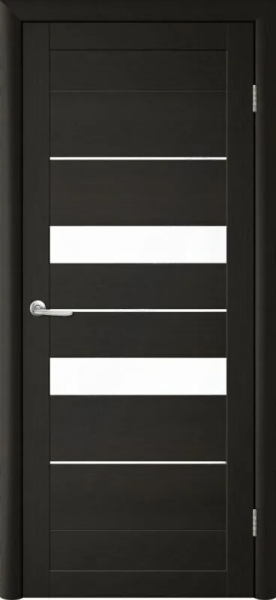 Тренд Т-4 Тренд Дорс дверь межкомнатная EcoTex лиственница темная стекло белое