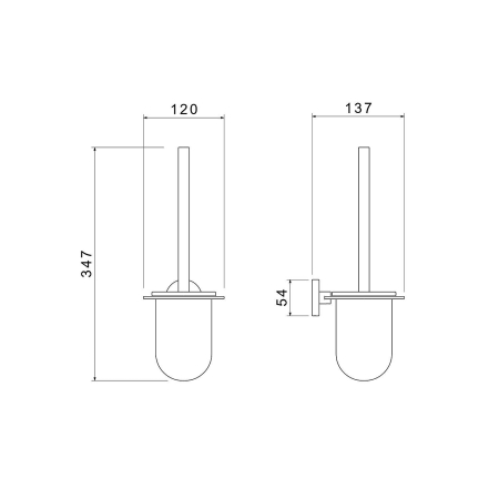 Ерш АКВАТЕК Оберон AQ4210MB черный матовый