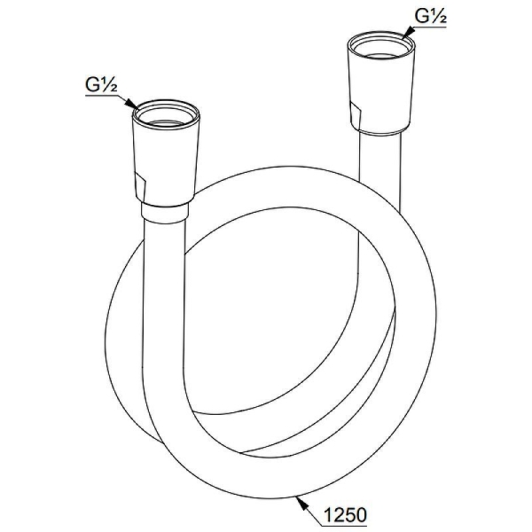 Душевой шланг KLUDI Suparaflex Silver 61071N0-00 золото брашированное