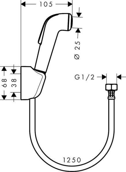 Гигиенический душ HANSGROHE 32127000