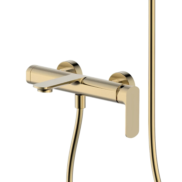 Смеситель для душа AQUAME Monza AQM6313BG золото брашированный