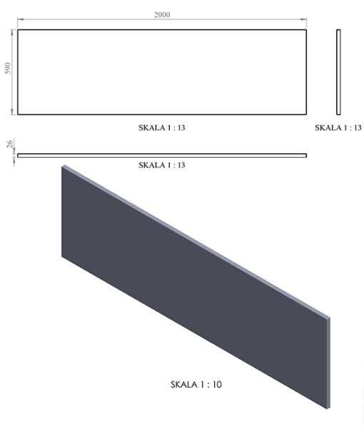 Панель фронтальная для ванн C-BATH Panel Front 200x59