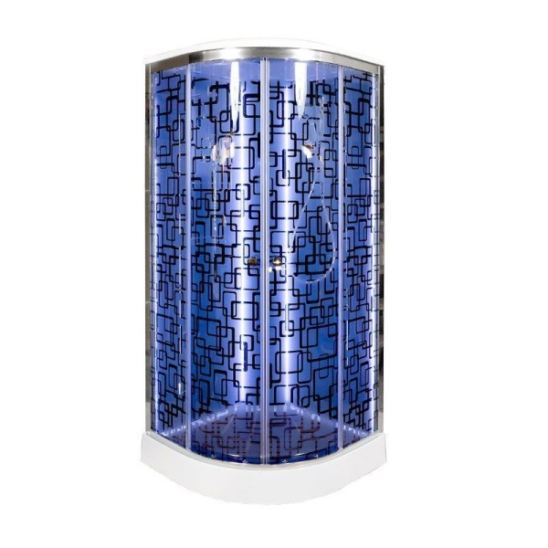 Душевая кабина DETO BМ1510 LED G 100x100x220