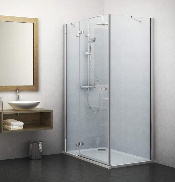 Неподвижная стенка ROTH Corner Elegant BR 90х201