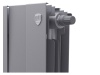 Радиатор биметаллический ROYAL THERMO PianoForte 500 10 секций, ниж. подк. 800/591 Silver Satin