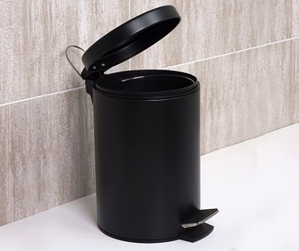 Ведро для мусора WASSERKRAFT ERFIE Elbe K-7200 K-635BLACK 5L УЦЕНКА
