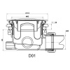 Сифон для душевого поддона RGW Velplex QYD-01 90 белый