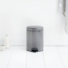 Ведро для мусора BRABANTIA NewIcon 112683 5 л, платиновый