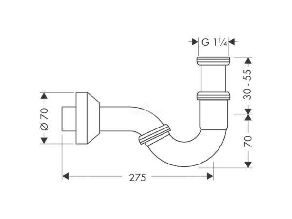 Сифон для биде HANSGROHE 55237000
