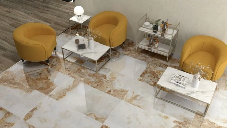 Мозаика MALLA HEX CR. LUX DANAE OPALO 32,5x22,5