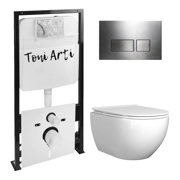 Комплект TONI ARTI TA-01 + Baglio с сиденьем с микролифтом, с клавишей Noche TA-0047