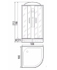 Душевая кабина RIVER Dunay МТ 100x100x210 средний поддон