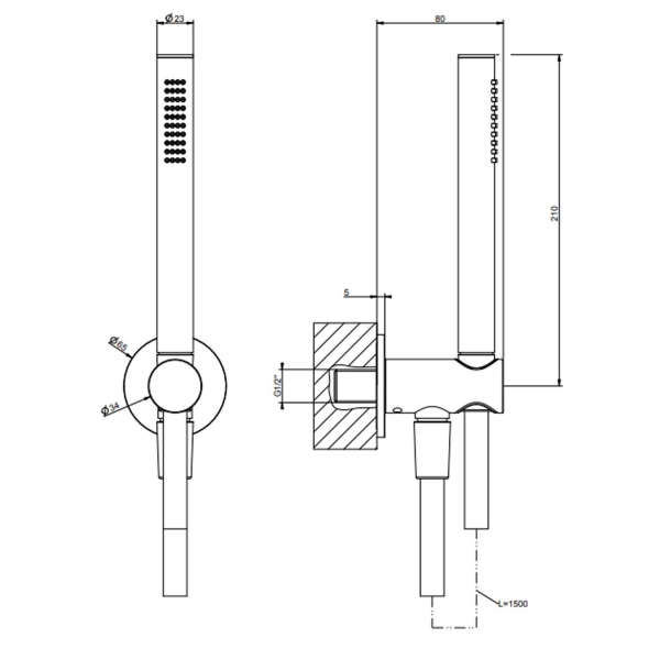 Душевой гарнитур GESSI Shower Sets 63329#031