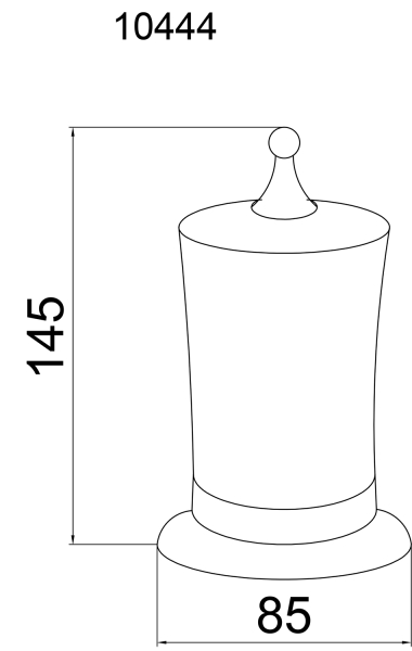 Стакан для ватных дисков BOHEME Brillante 10444