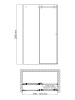 Дверь в нишу WASSERKRAFT Vils 120x200