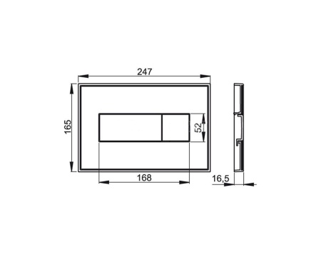 Кнопка смыва ALCAPLAST M1470-AEZ111