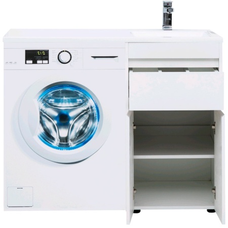 Тумба под раковину AQUANET Токио 48 напольная, белый глянец