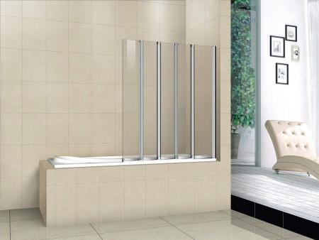 Шторка для ванны CEZARES Pratico V-5 120x140