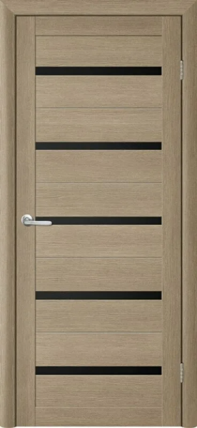 Тренд Т-2 Тренд Дорс дверь межкомнатная EcoTex лиственница латте стекло черное