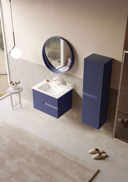 Зеркало ORKA Moonlight 90 синий матовый