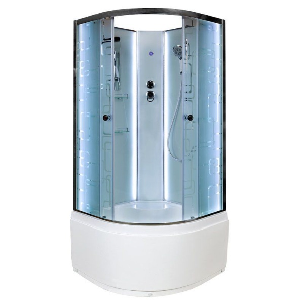 Душевая кабина AVACAN ЕМ4510 без крыши LED 100x100x208