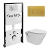 Комплект TONI ARTI TA-01 + Lamoli с сиденьем с микролифтом, с клавишей Tocco TA-0066